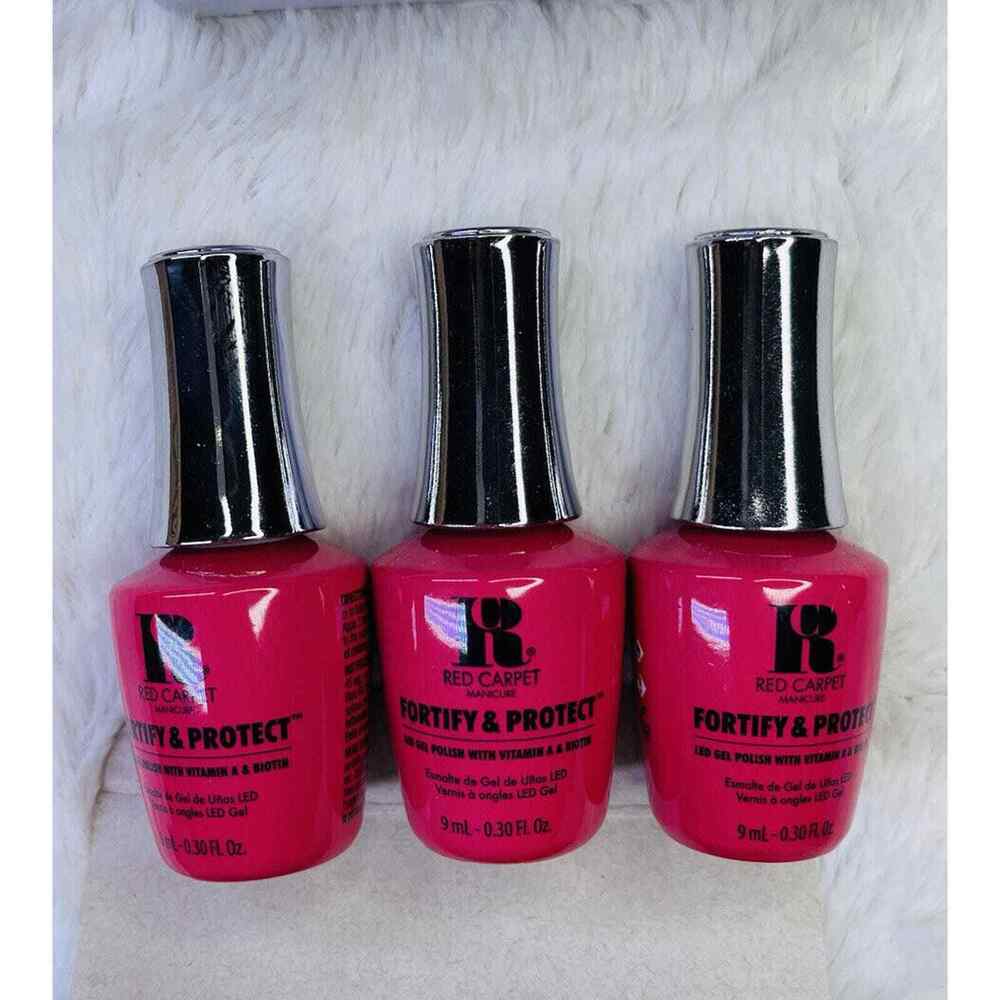 Red Carpet Manicure LED Gel Nail Polish Lacquer Enamel Film Debut Red Carpet 9pk